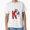 Letter K Alphabet Colorful Cartoon T-Shirt - Graphic Print Men Women - T-Shirt, Sweatshirt, Hoodie
