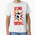 Second Love Is Footbal T-Shirt - Trendy Graphic for Adults - T-Shirt, Sweatshirt, Hoodie