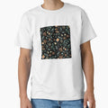 Bohemian soulful hand drawn flowers textures black - Adult & Kids T-Shirts, Sweatshirts & Hoodies apparel design preview 1