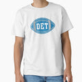 Detroit Throwback Football T-Shirt - Fun Novelty Design Men Women - T-Shirt, Sweatshirt, Hoodie