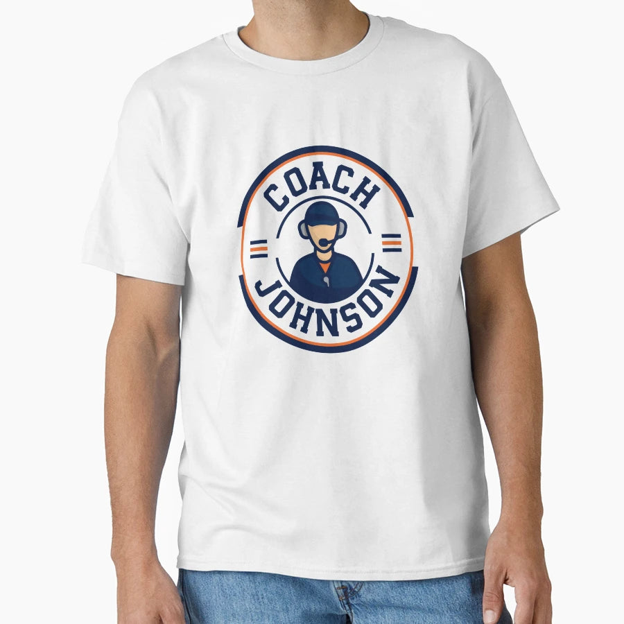 Coach Ben Johnson Chicago Bears Circle Logo T-Shirt - Trendy Graphic Unisex - T-Shirt, Sweatshirt, Hoodie