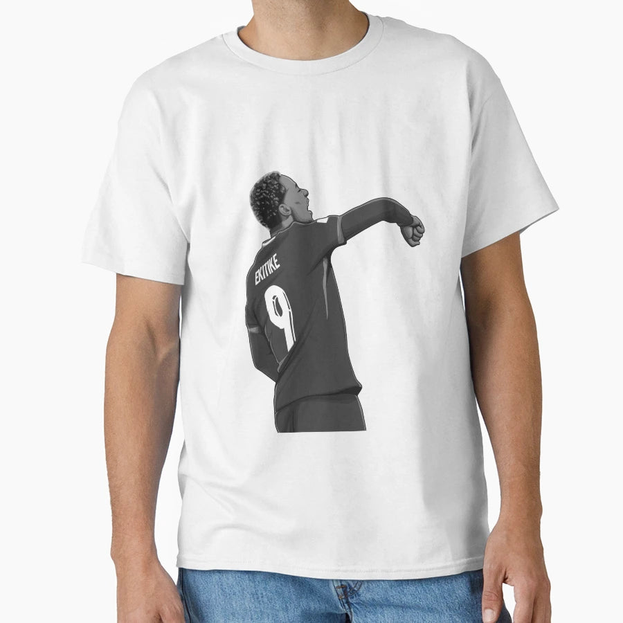 Hugo Ekitike Black And White Version T-Shirt - Unique Graphic Men Women - T-Shirt, Sweatshirt, Hoodie