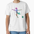 Soccer Player 03 Watercolor T-Shirt - Trendy Graphic Men Women - T-Shirt, Sweatshirt, Hoodie