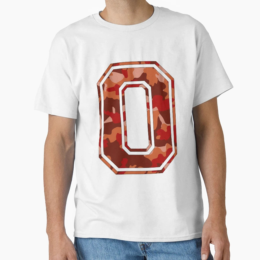 Team Sports Uniform Number 0 Orange T-Shirt - Graphic Print for Adults - T-Shirt, Sweatshirt, Hoodie