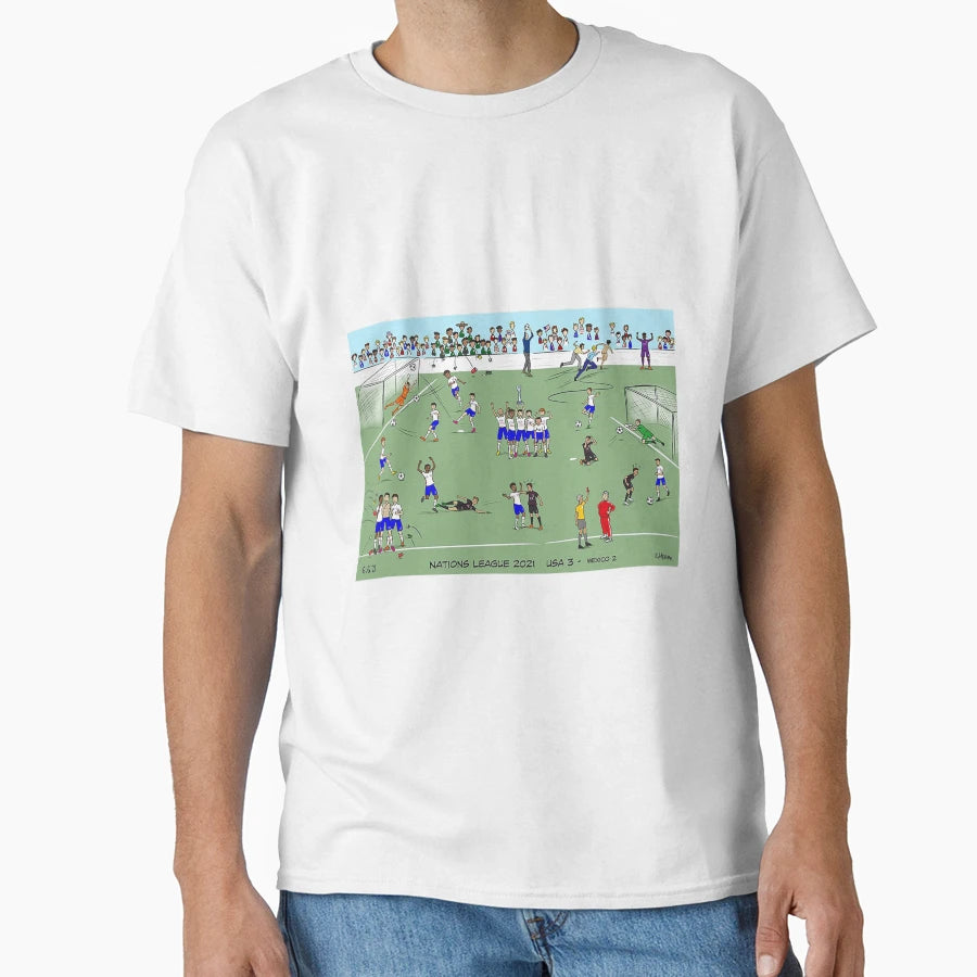 Usa Vs Mexico Nations League Game T-Shirt - Streetwear Style for Adults - T-Shirt, Sweatshirt, Hoodie