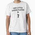 This Little Soccer Player Is 7 T-Shirt - Graphic Print Unisex - T-Shirt, Sweatshirt, Hoodie