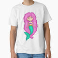 Adorable Mermaid With A Precious Face Drawn in The - Adult & Kids T-Shirts, Sweatshirts & Hoodies apparel design preview 1