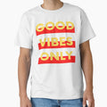 Good Vibes Only Red Yellow by lovesuperkarma - Adult & Kids T-Shirts, Sweatshirts & Hoodies apparel design preview 1
