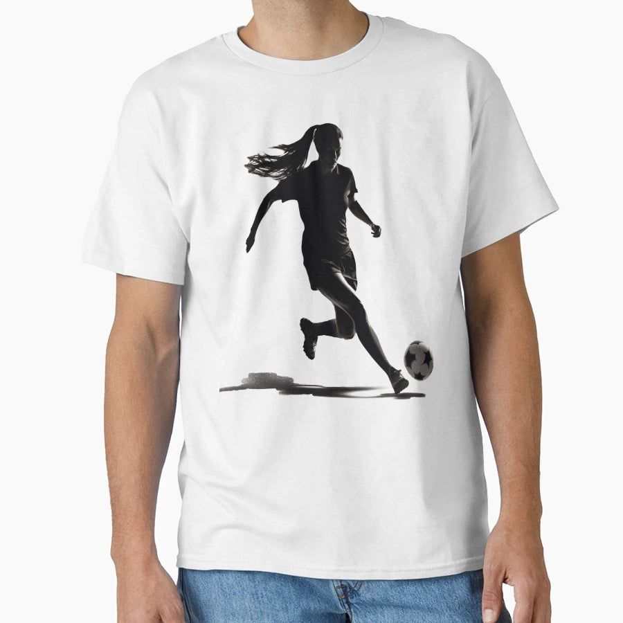 American Female Soccer Player T-Shirt - Novelty Apparel Men Women - T-Shirt, Sweatshirt, Hoodie