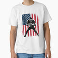 American Flag Football Player T-Shirt - Streetwear Style Men Women - T-Shirt, Sweatshirt, Hoodie