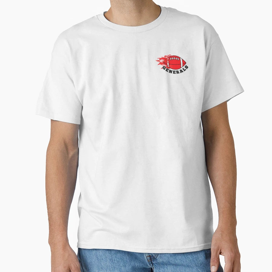 Red Fire Football T-Shirt - Minimalist Print for Adults - T-Shirt, Sweatshirt, Hoodie