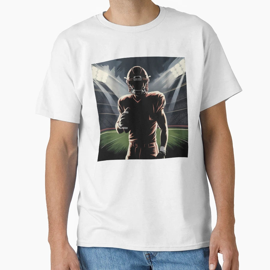 Football Stadium Lights Painterly Art T-Shirt - Unique Graphic Men Women - T-Shirt, Sweatshirt, Hoodie