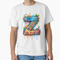 Alphabet Fusion Art Letter Z Z T-Shirt - Casual Everyday Wear Unisex - T-Shirt, Sweatshirt, Hoodie
