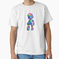 Neon Soccer Robot Kawaii Futuristic T-Shirt - Unique Graphic Unisex - T-Shirt, Sweatshirt, Hoodie
