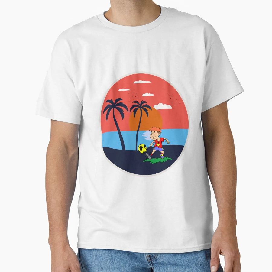 Summer Beach Soccer Season T-Shirt - Unique Graphic for Adults - T-Shirt, Sweatshirt, Hoodie