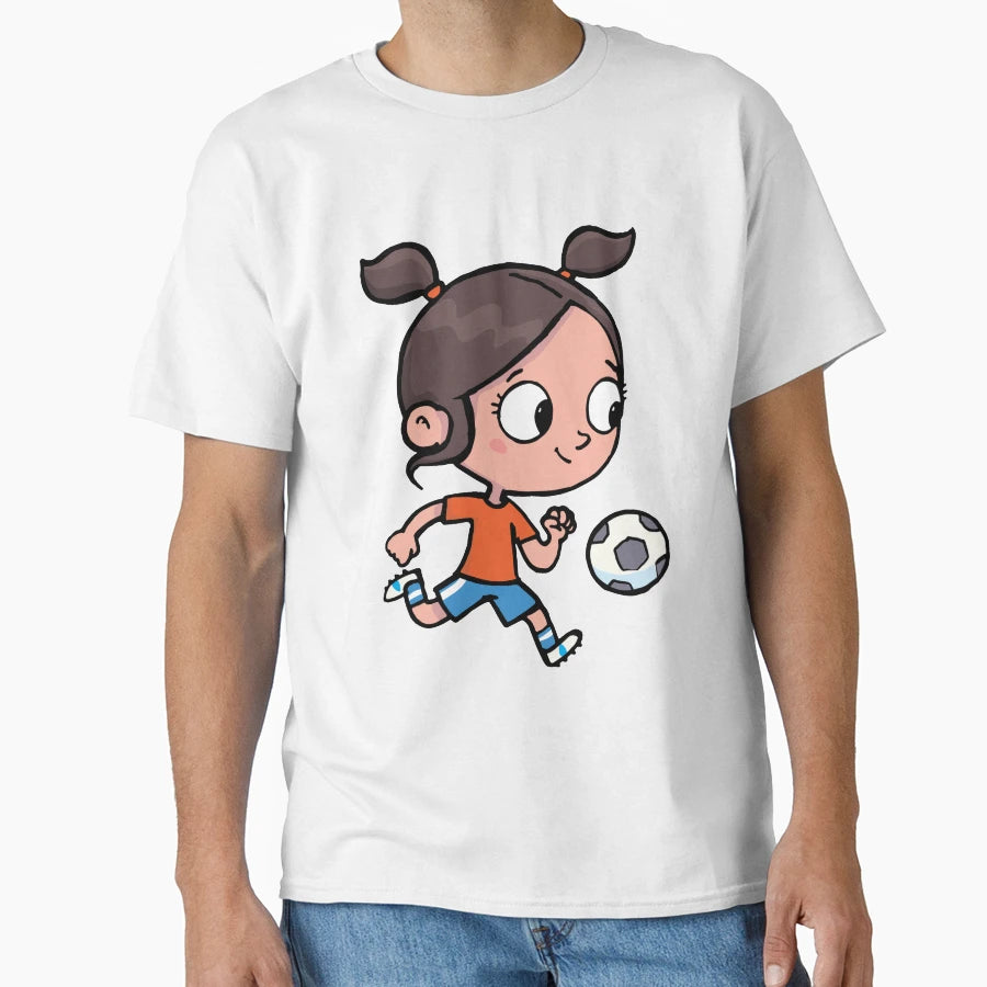 Ponytails Successfully Leads Soccer Ball T-Shirt - Custom Art Print Unisex - T-Shirt, Sweatshirt, Hoodie