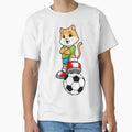 Cat As Soccer Player Soccer Ball And T-Shirt - Graphic Print Men Women - T-Shirt, Sweatshirt, Hoodie