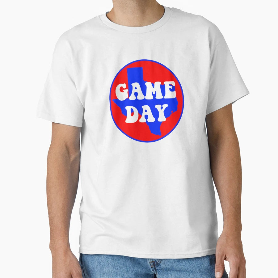 Red And Blue Texas Game Day T-Shirt - Minimalist Print for Adults - T-Shirt, Sweatshirt, Hoodie