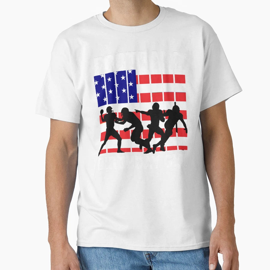 American Football Theme Birthday Play Game T-Shirt - Unique Graphic Unisex - T-Shirt, Sweatshirt, Hoodie
