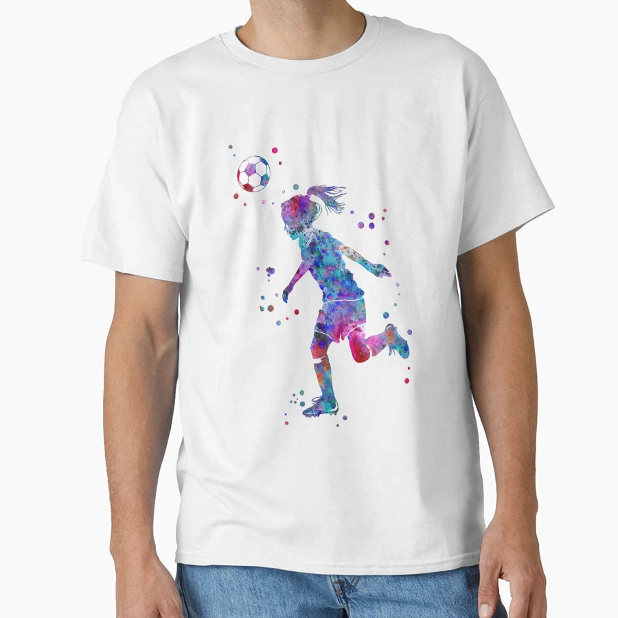 Soccer Player Little Heading Ball T-Shirt - Streetwear Style for Adults - T-Shirt, Sweatshirt, Hoodie