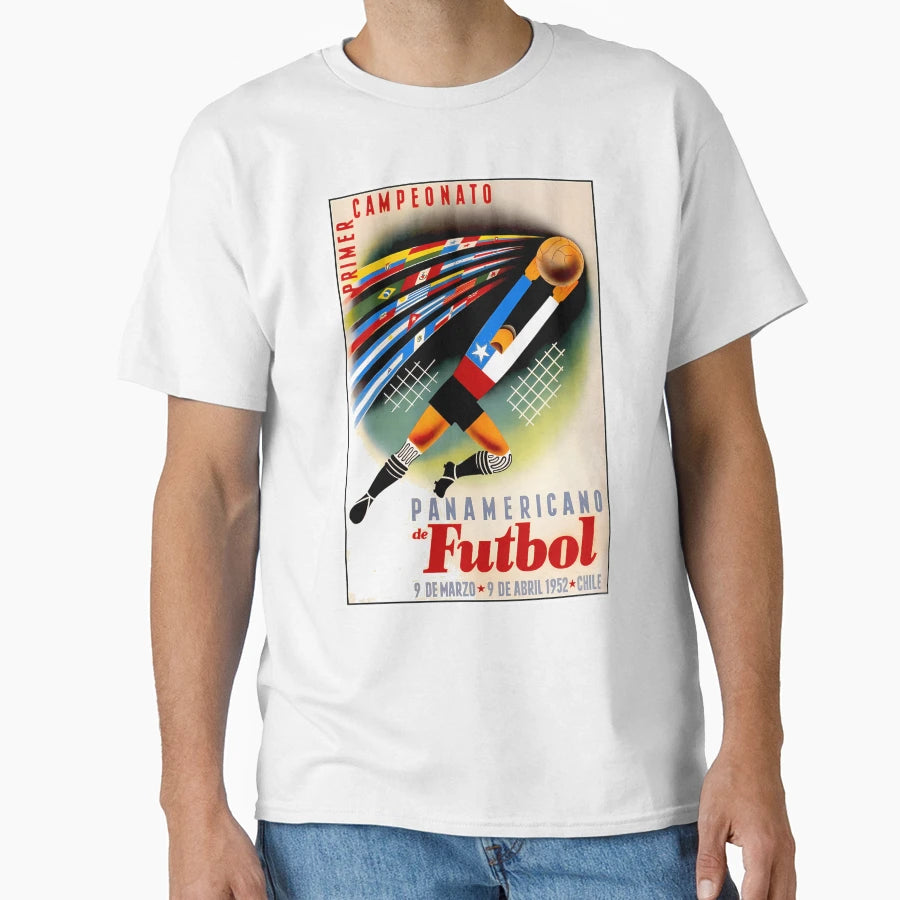 Panamerican Soccer Futbol Advertising T-Shirt - Fun Novelty Design Unisex - T-Shirt, Sweatshirt, Hoodie