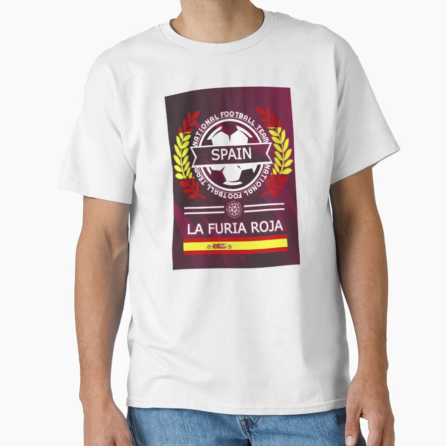 Spain New Football Supporters And Soccer T-Shirt - Graphic Print Unisex - T-Shirt, Sweatshirt, Hoodie