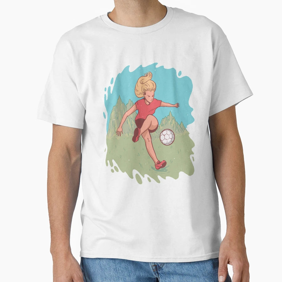 Playing Soccer Sports T-Shirt - Trendy Graphic Unisex - T-Shirt, Sweatshirt, Hoodie