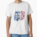 France 2026 Soccer Football Vintage Retro Flag by - Adult & Kids T-Shirts, Sweatshirts & Hoodies apparel design preview 1