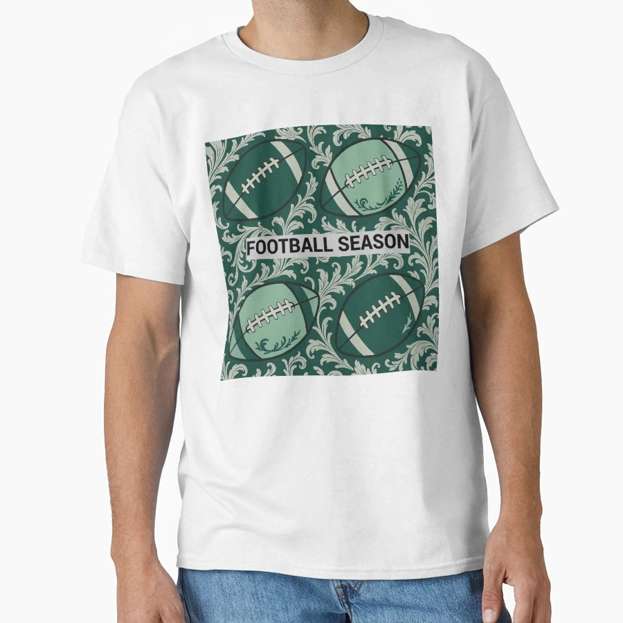 Football Season Baroque T-Shirt - Graphic Print Men Women - T-Shirt, Sweatshirt, Hoodie