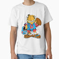 Garfield Football Roughed Up T-Shirt - Aesthetic Graphic Men Women - T-Shirt, Sweatshirt, Hoodie