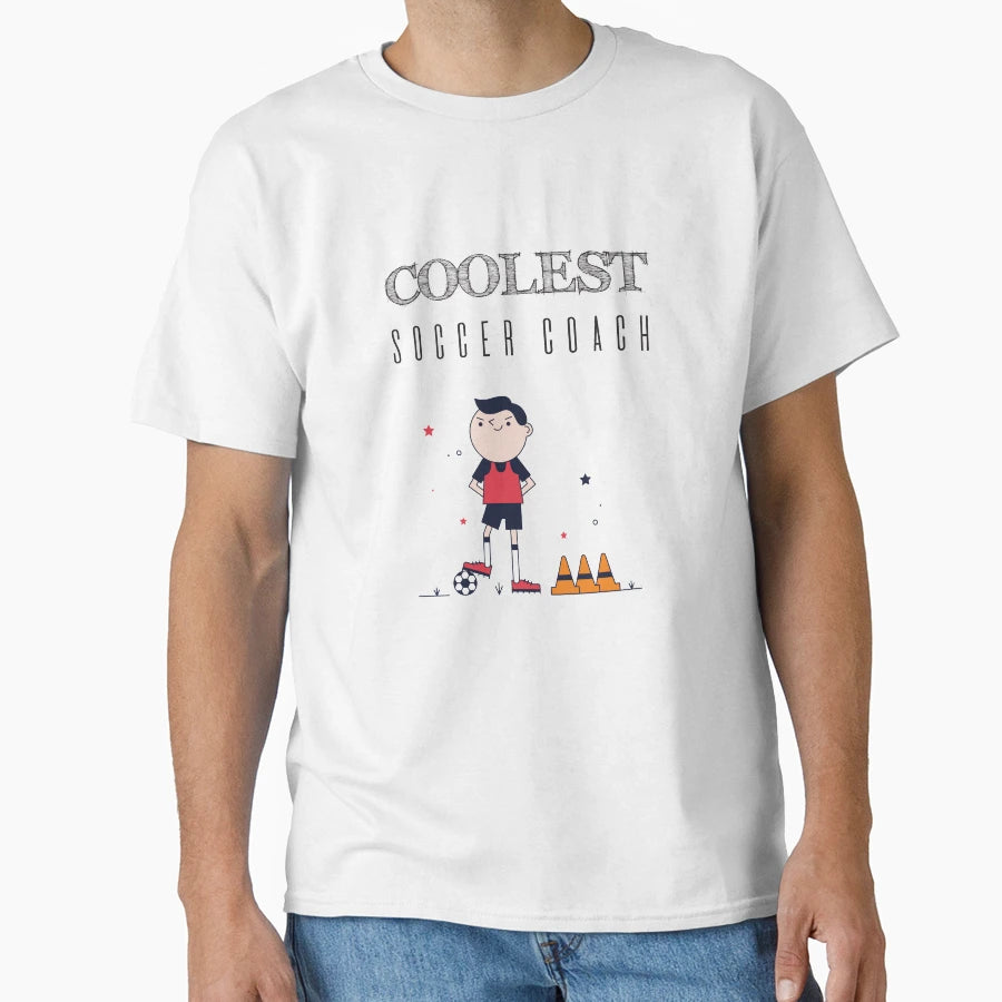 Coolest Soccer Coach T-Shirt - Fun Novelty Design for Adults - T-Shirt, Sweatshirt, Hoodie