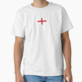 England Flag (Small on Red) by STUDIO-72 - Adult & Kids T-Shirts, Sweatshirts & Hoodies apparel design preview 1