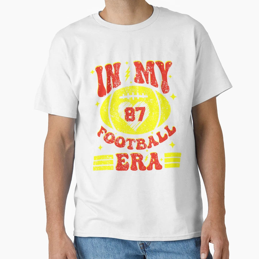 Groovy My Football Era Funny 2024 T-Shirt - Minimalist Print for Adults - T-Shirt, Sweatshirt, Hoodie
