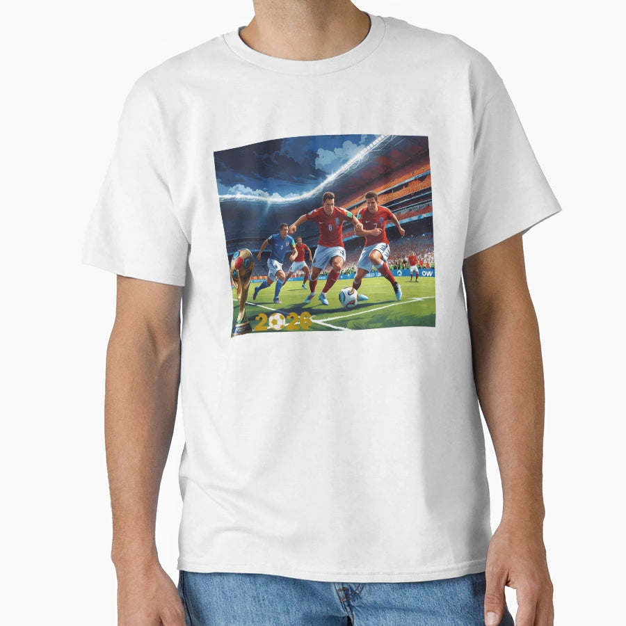 Soccer 2026 T-Shirt - Minimalist Print for Adults - T-Shirt, Sweatshirt, Hoodie