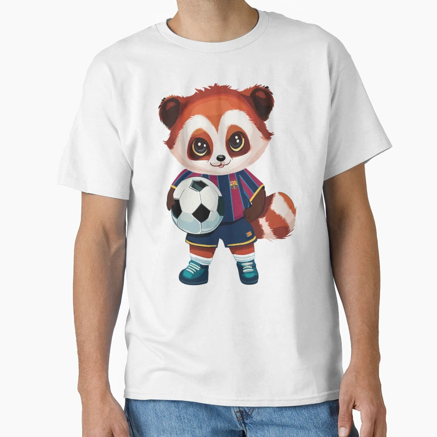 Barcelona Femeni Soccer Red Panda T-Shirt - Streetwear Style Men Women - T-Shirt, Sweatshirt, Hoodie