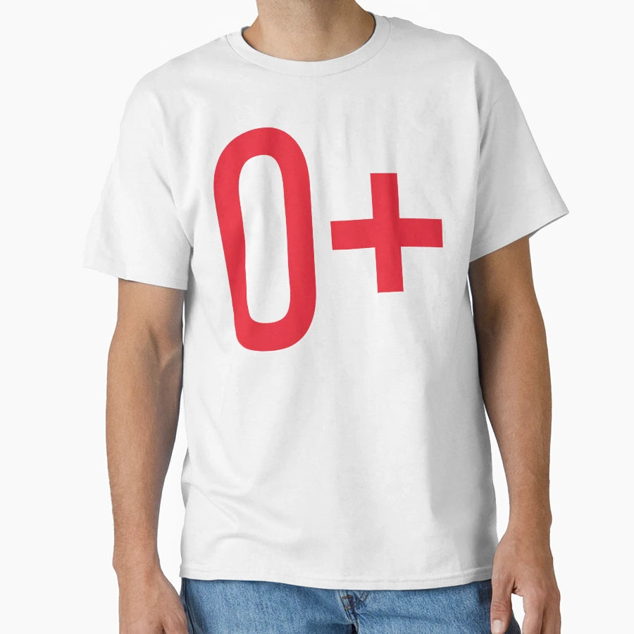 O Blood Type T-Shirt - Minimalist Print Men Women - T-Shirt, Sweatshirt, Hoodie