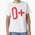O Blood Type T-Shirt - Minimalist Print Men Women - T-Shirt, Sweatshirt, Hoodie