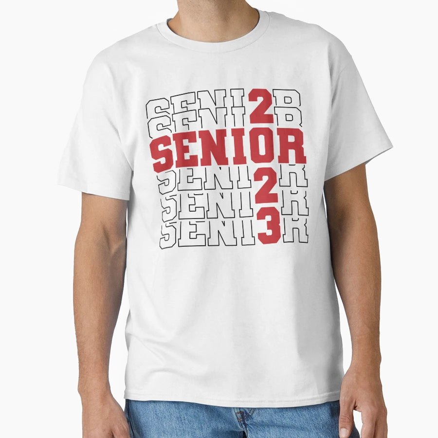 Seniors Class 2023 Graduation T-Shirt - Minimalist Print for Adults - T-Shirt, Sweatshirt, Hoodie