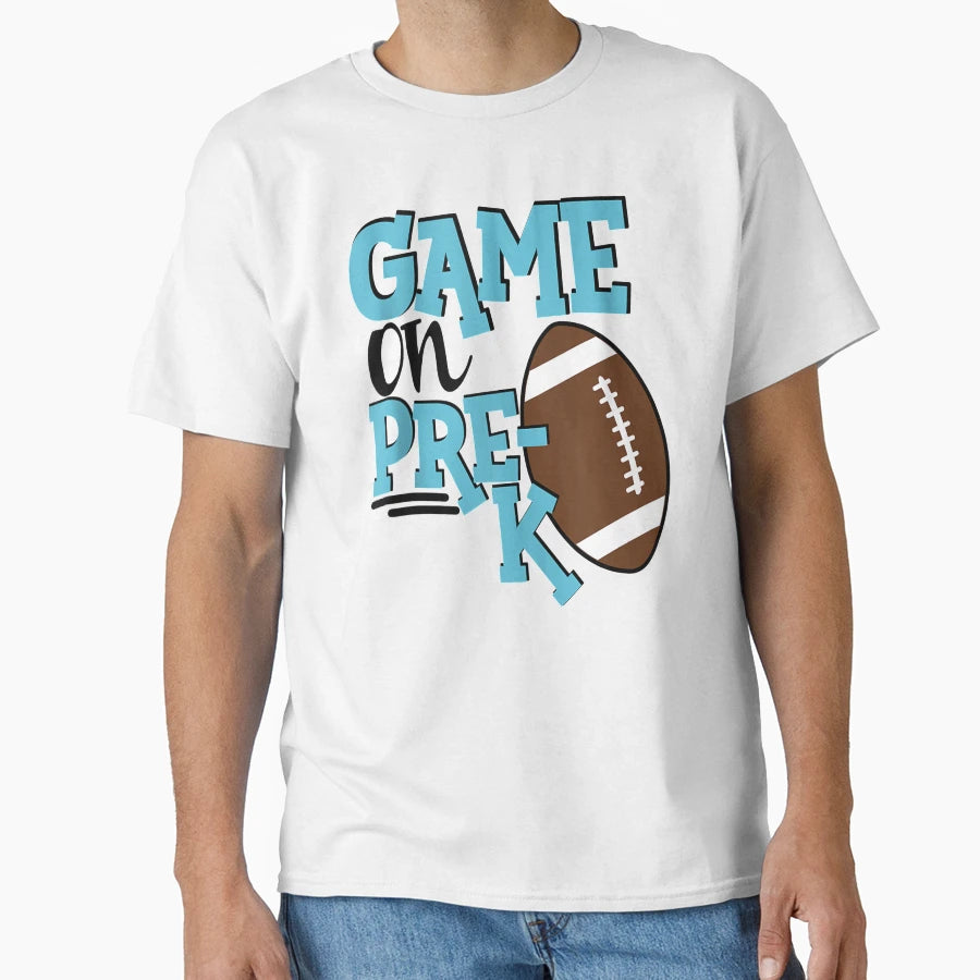 Pre K Football Sports 1St Day School T-Shirt - Unique Graphic for Adults - T-Shirt, Sweatshirt, Hoodie