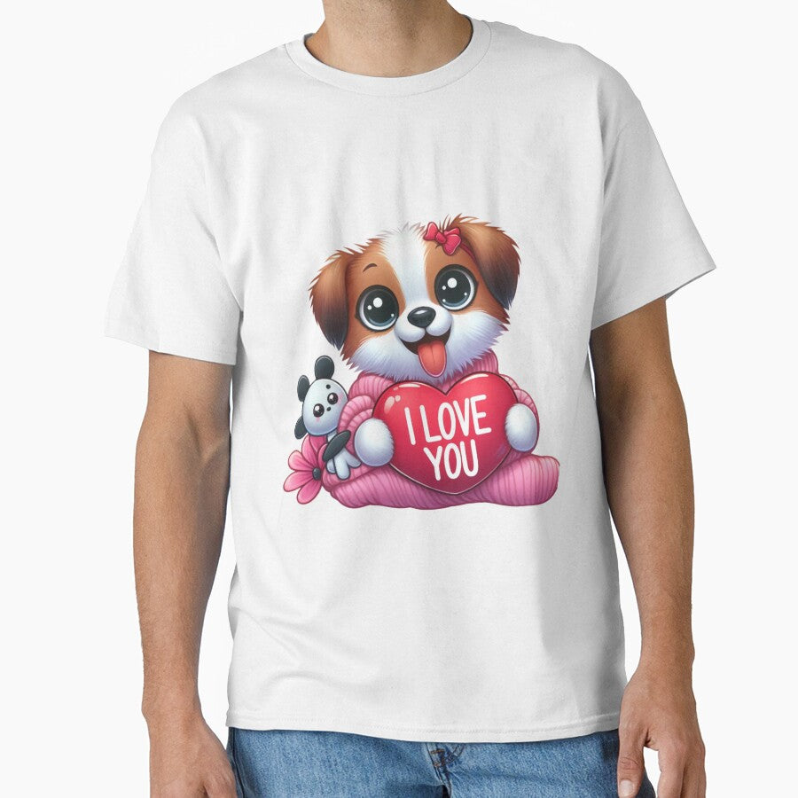 Puppy love you by Kasta1989 - Adult & Kids T-Shirts, Sweatshirts & Hoodies apparel design preview 1