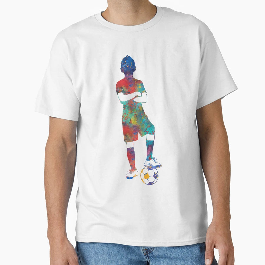 Soccer Player Ball T-Shirt - Novelty Apparel Unisex - T-Shirt, Sweatshirt, Hoodie
