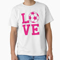 Soccer Heart Gift Valentines Day T-Shirt - Custom Art Print for Adults - T-Shirt, Sweatshirt, Hoodie