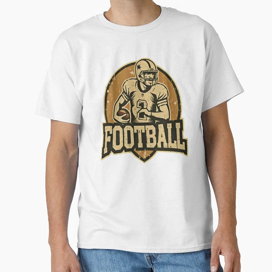 Football Sports Logo T-Shirt - Fun Novelty Design for Adults - T-Shirt, Sweatshirt, Hoodie