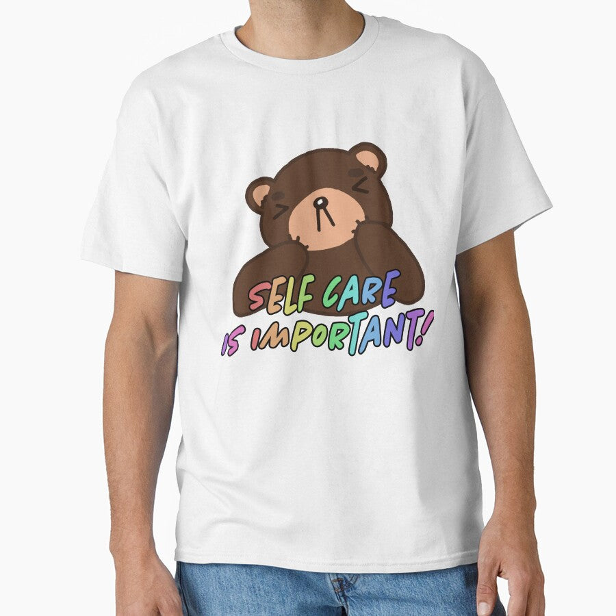 Self Care is Important Bear Reminders by sticker-li - Adult & Kids T-Shirts, Sweatshirts & Hoodies apparel design preview 1