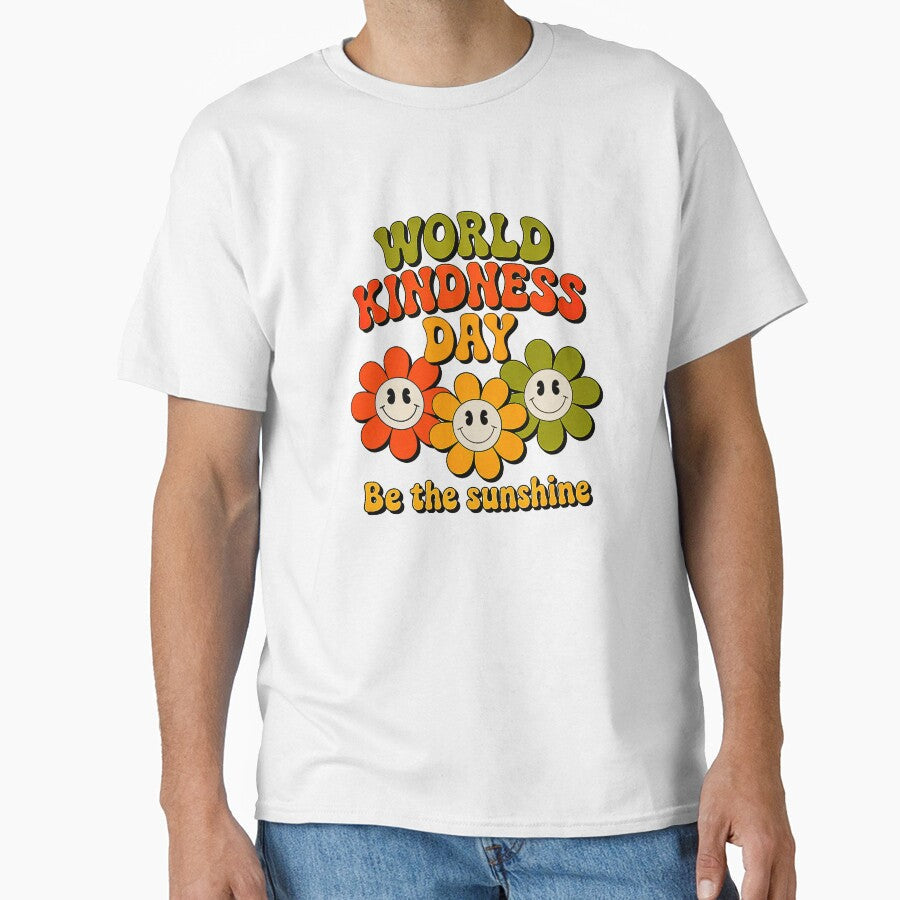 World Kindness Day Retro Flowers Be The Sunshine by - Adult & Kids T-Shirts, Sweatshirts & Hoodies apparel design preview 1