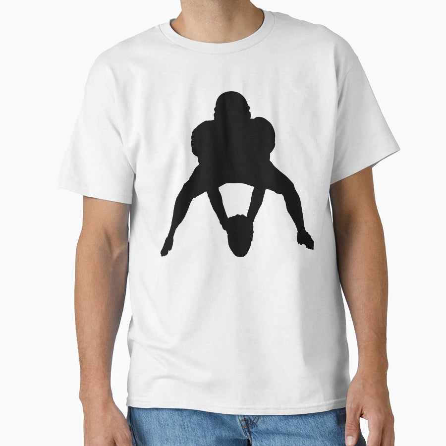American Football Player Logo T-Shirt - Trendy Graphic for Adults - T-Shirt, Sweatshirt, Hoodie