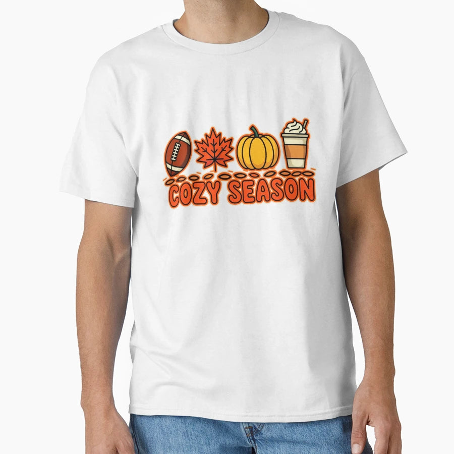Autumn Cozy Season T-Shirt - Novelty Apparel Unisex - T-Shirt, Sweatshirt, Hoodie