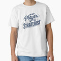 Bold Blue Statement: I'm Not a Player, the Strategist - Adult & Kids T-Shirts, Sweatshirts & Hoodies apparel design preview 1