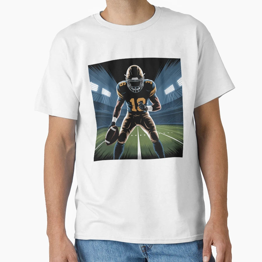 Cinematic Football Artwork Painterly Sports T-Shirt - Graphic Print Unisex - T-Shirt, Sweatshirt, Hoodie