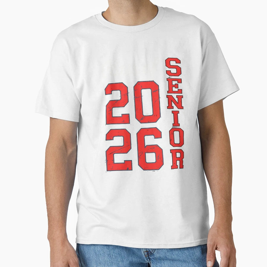 Class 2026 Senior T-Shirt - Aesthetic Graphic for Adults - T-Shirt, Sweatshirt, Hoodie
